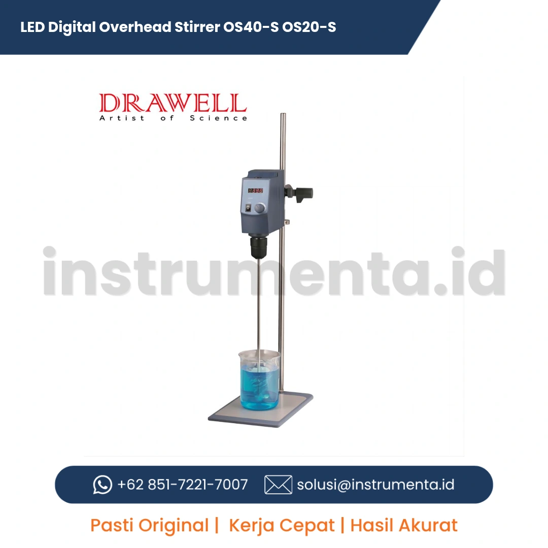 Jual LED Digital Overhead Stirrer OS40-S OS20-S Distributor Resmi Alat Homogenisasi Laboratorium